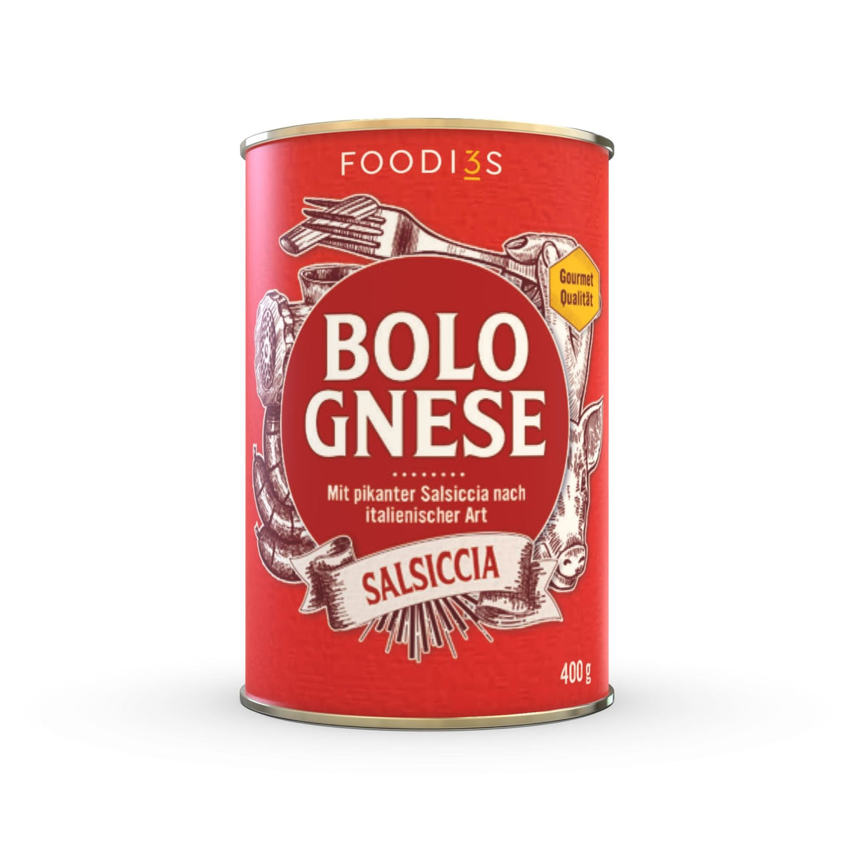 Dose Bolognese Salsiccia, 400 g, freigestellt