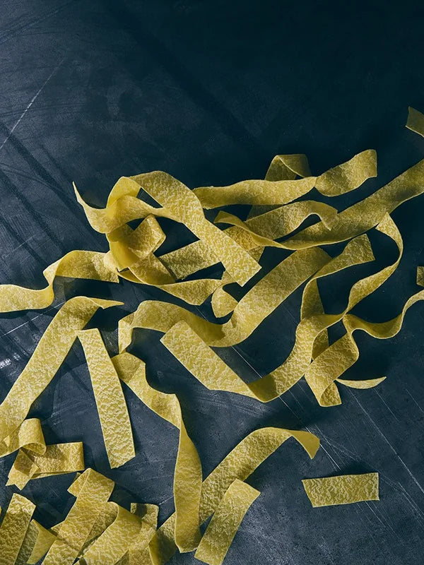 Pappardelle all' Uovo, roh